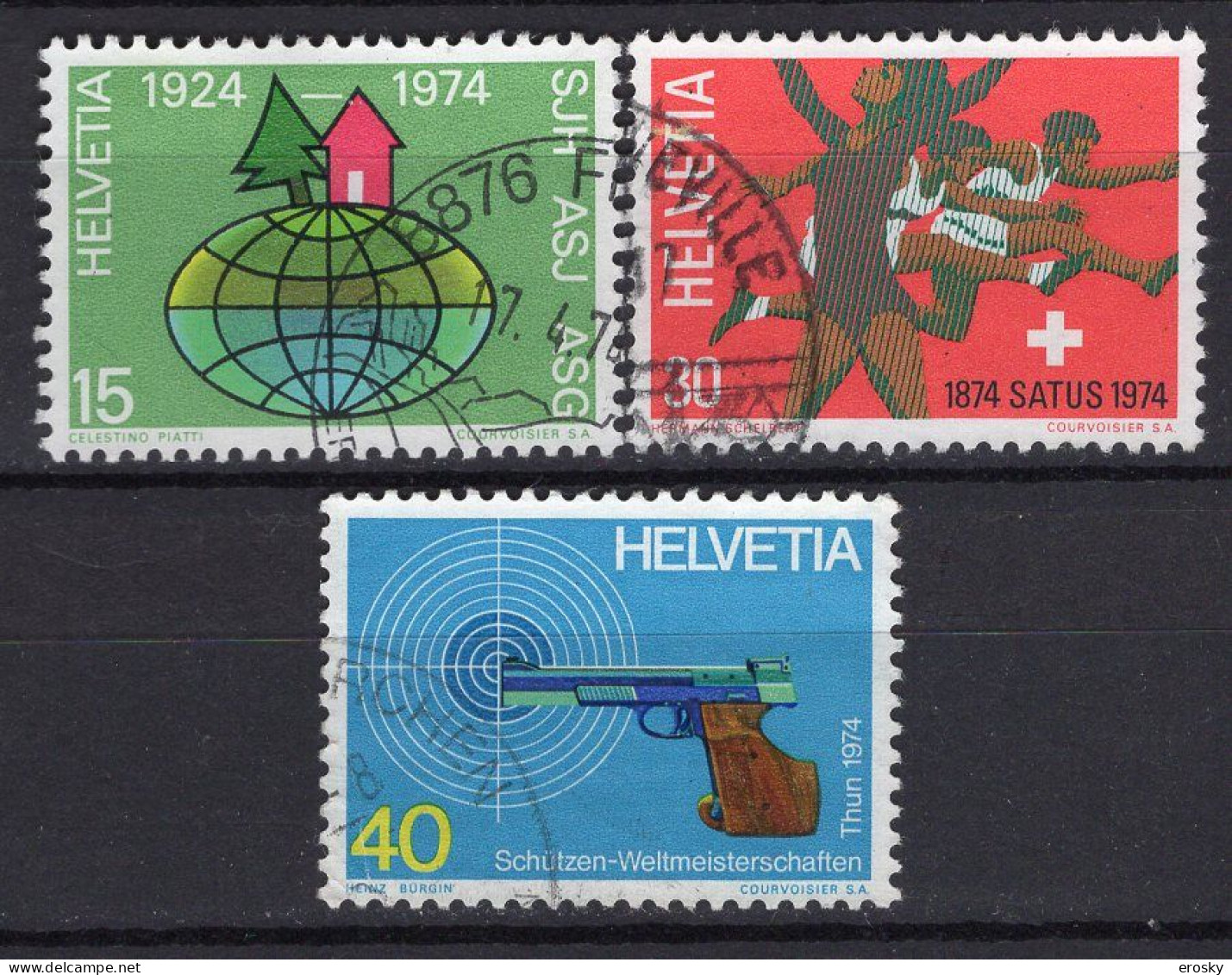 T2284 - SUISSE SWITZERLAND Yv N°947/49 - Usati