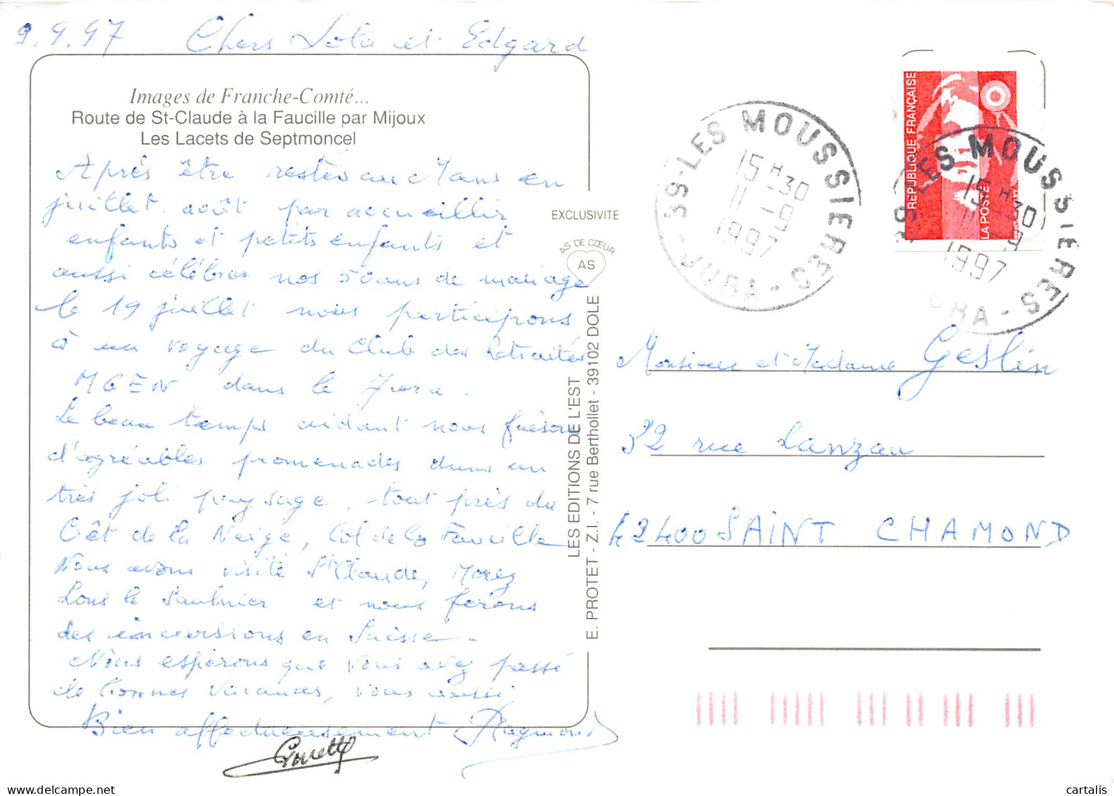 39-SEPTMONCEL-N°C-4335-A/0081 - Septmoncel