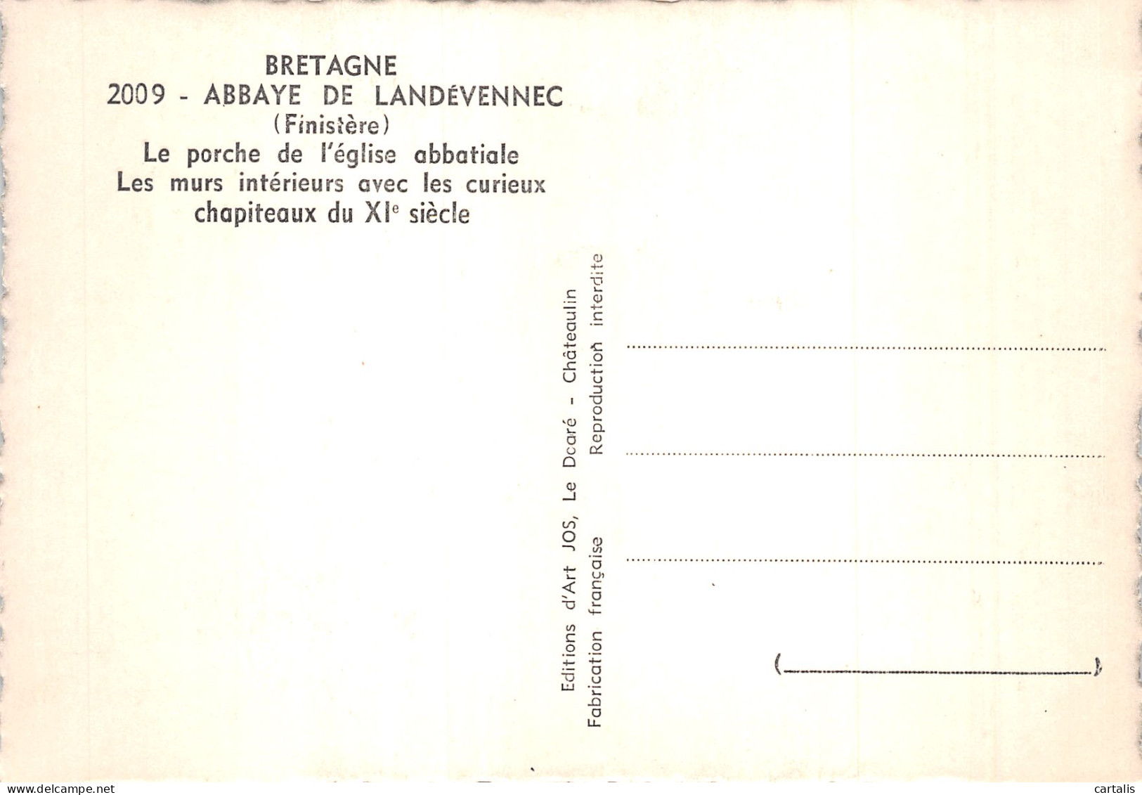 29-LANDEVENNEC ABBAYE-N°C-4334-D/0277 - Landévennec