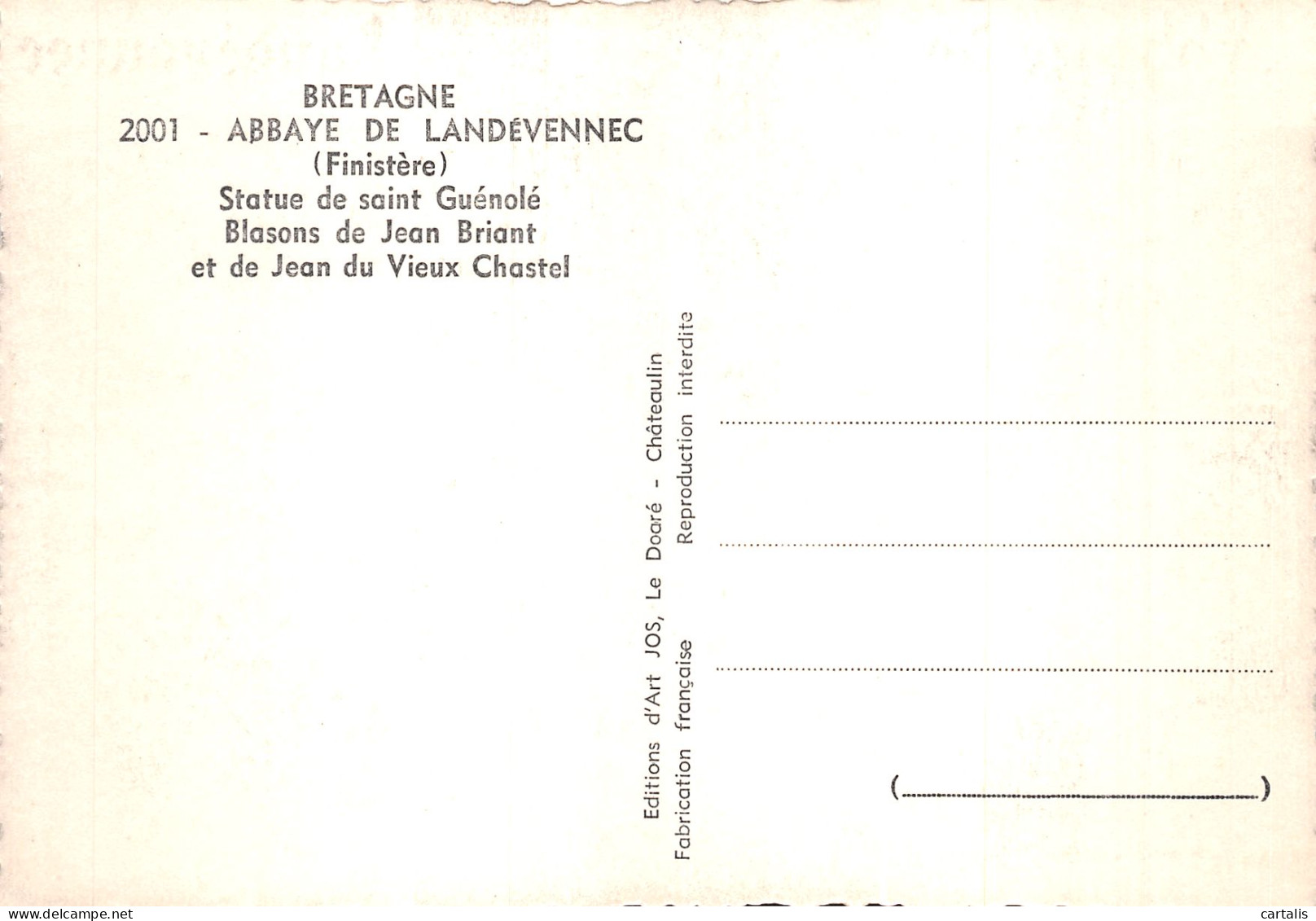 29-LANDEVENNEC ABBAYE-N°C-4334-D/0265 - Landévennec