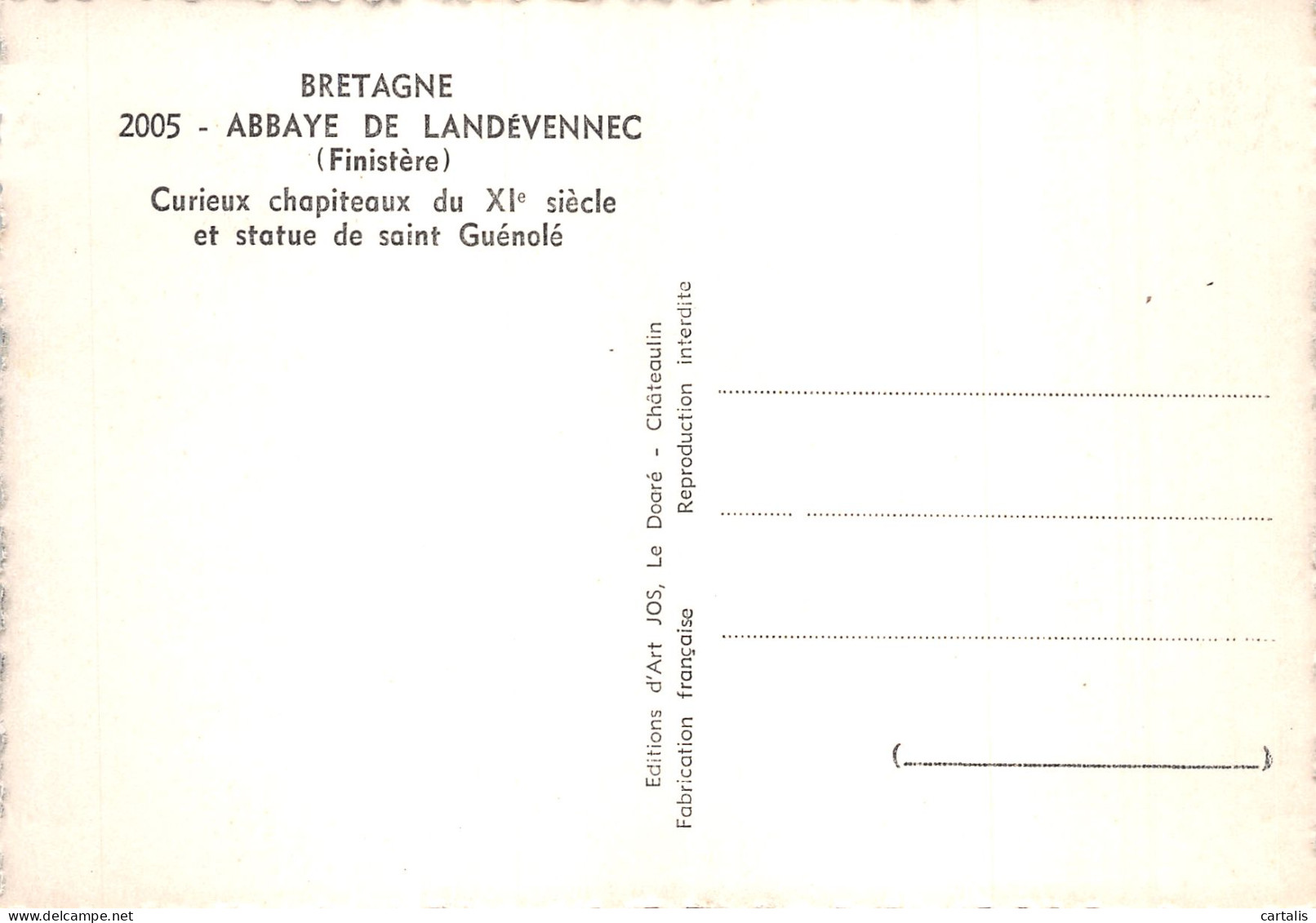 29-LANDEVENNEC ABBAYE-N°C-4334-D/0263 - Landévennec