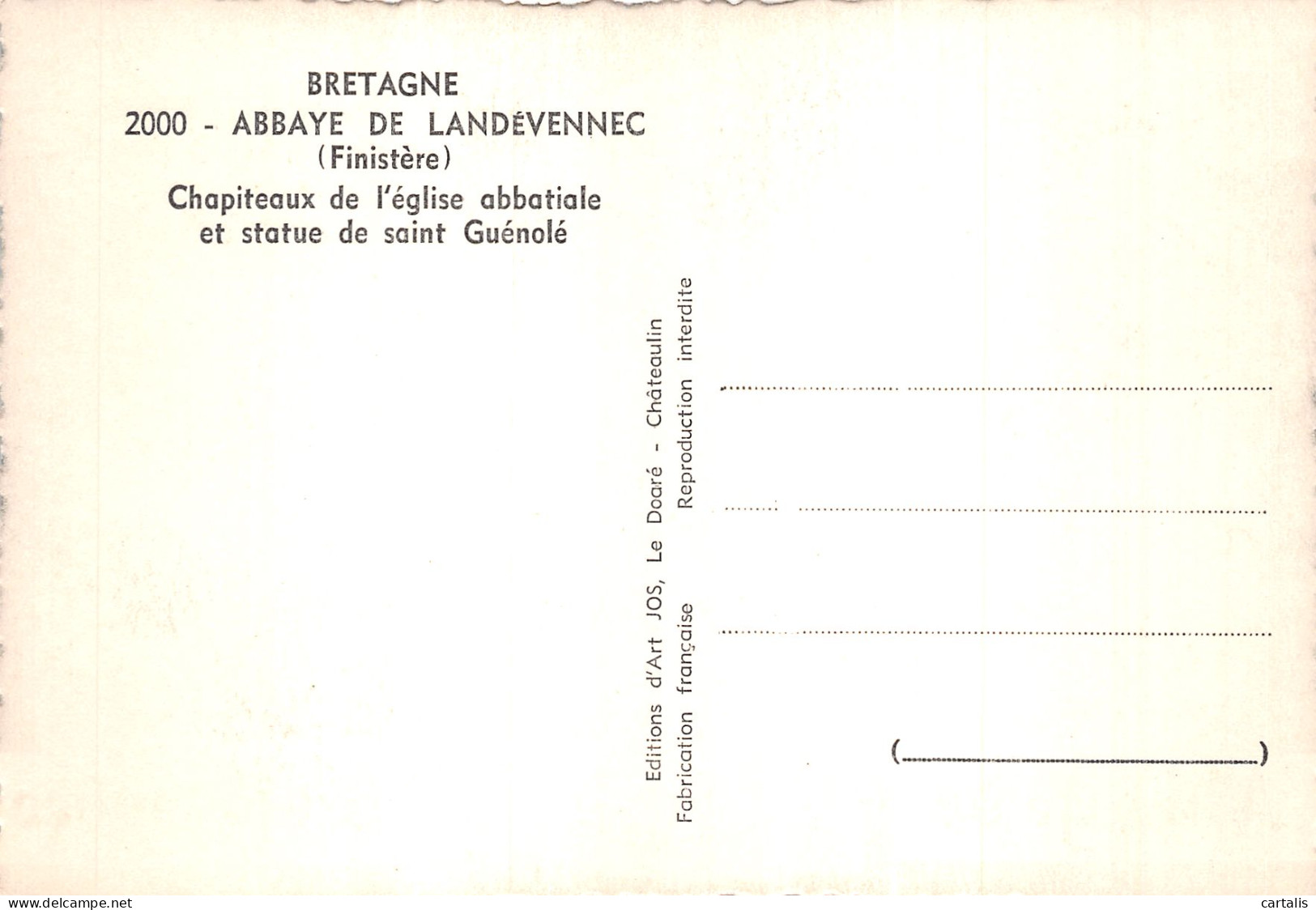 29-LANDEVENNEC ABBAYE-N°C-4334-D/0271 - Landévennec