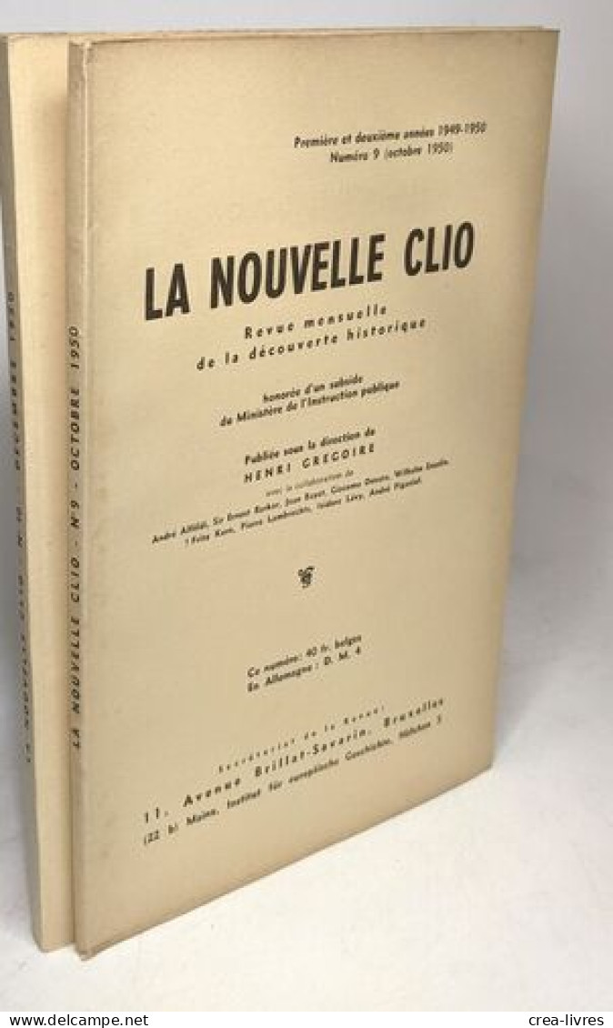 La Nouvelle Clio - Revue Mensuelle De La Découverte Historique - Numéro 4 Avril + N°7 Juillet + N°9 Octobre + N°10 Décem - Non Classés