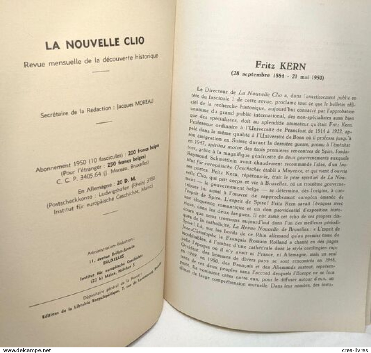 La Nouvelle Clio - Revue Mensuelle De La Découverte Historique - Numéro 7 Juillet 1950 - Non Classés