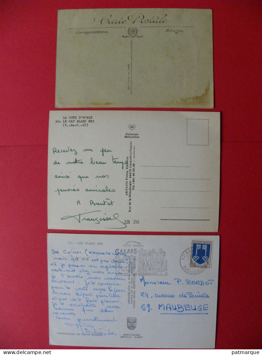 Les Falaises Du Blanc-Nez - Environs De Calais - Lot De 3 Cartes - Sangatte