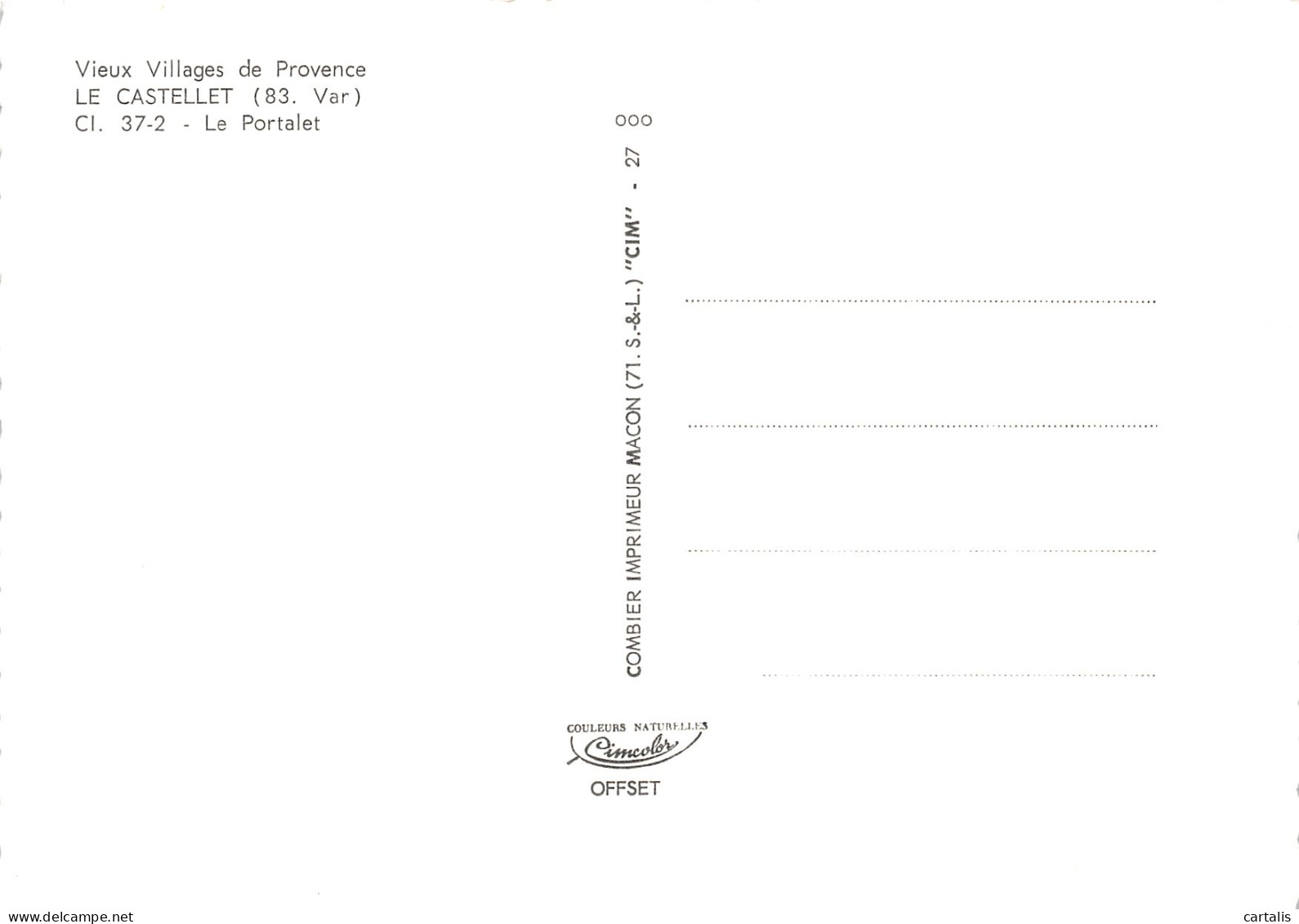 83-LE CASTELLET-N°C-4336-A/0279 - Le Castellet