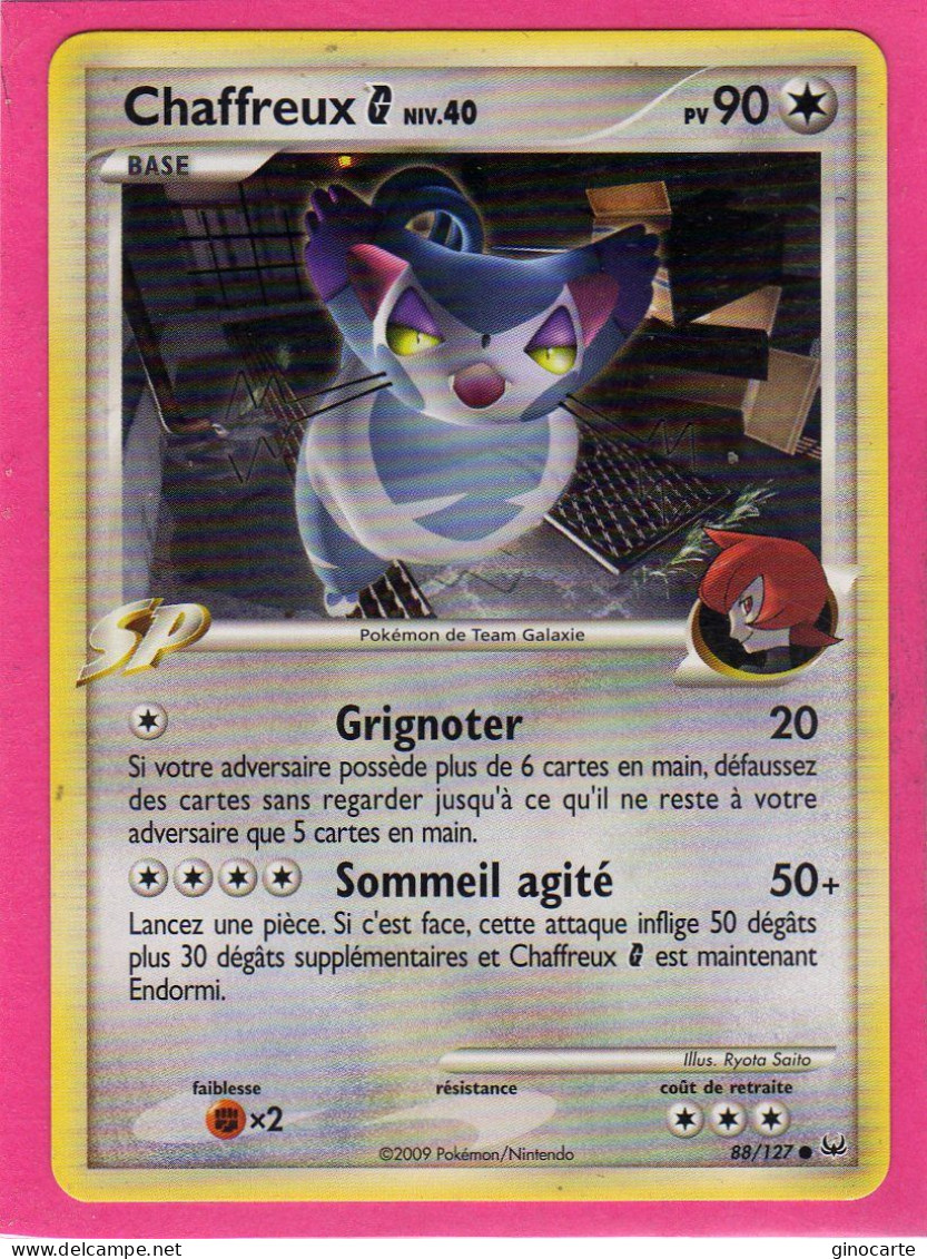 Carte Pokemon 2009 Platine 88/127 Chaffreux 90pv Neuve - Platin