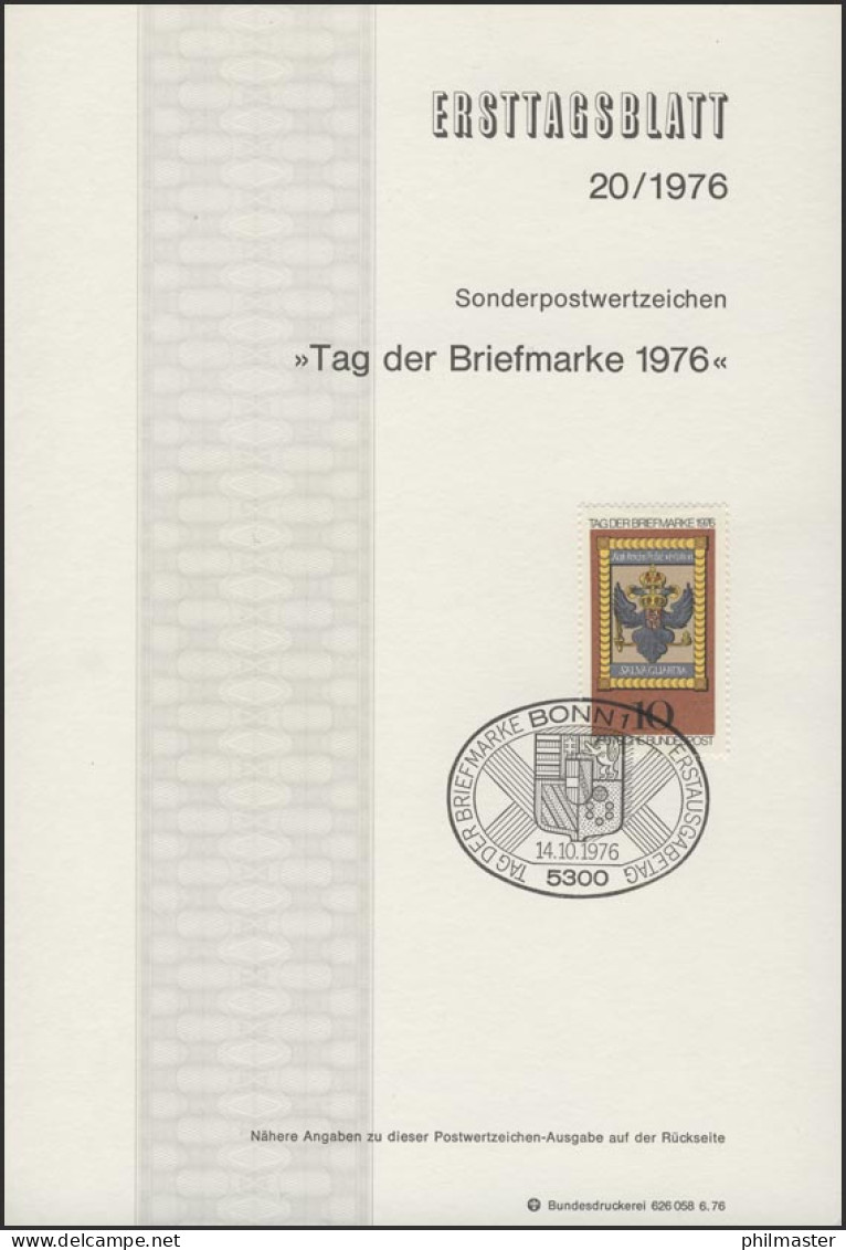 ETB 20/1976 Tag Der Briefmarke - 1974-1980