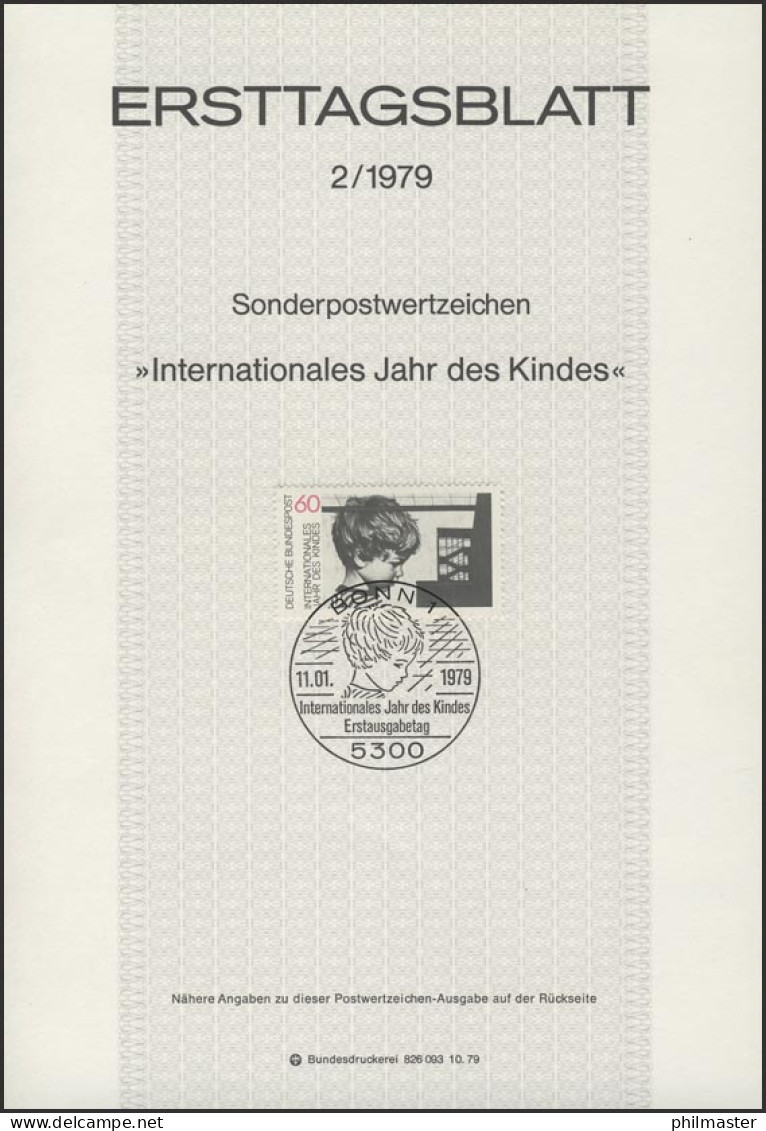 ETB 02/1979 Internationales Jahr Des Kindes  - 1974-1980
