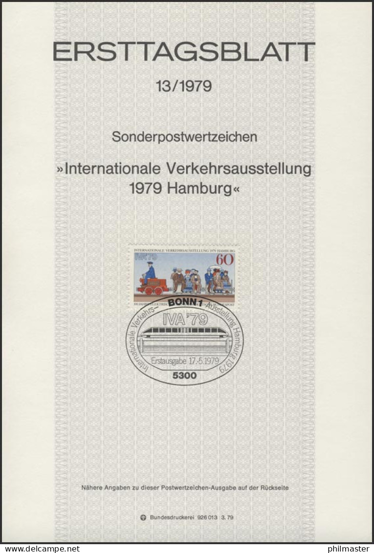 ETB 13/1979 Internationale Verkehrsausstellung IVA - 1974-1980
