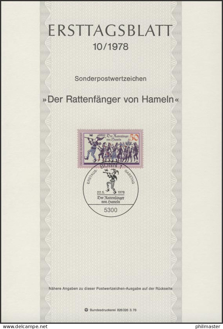 ETB 10/1978 Der Rattenfänger Von Hameln - 1974-1980