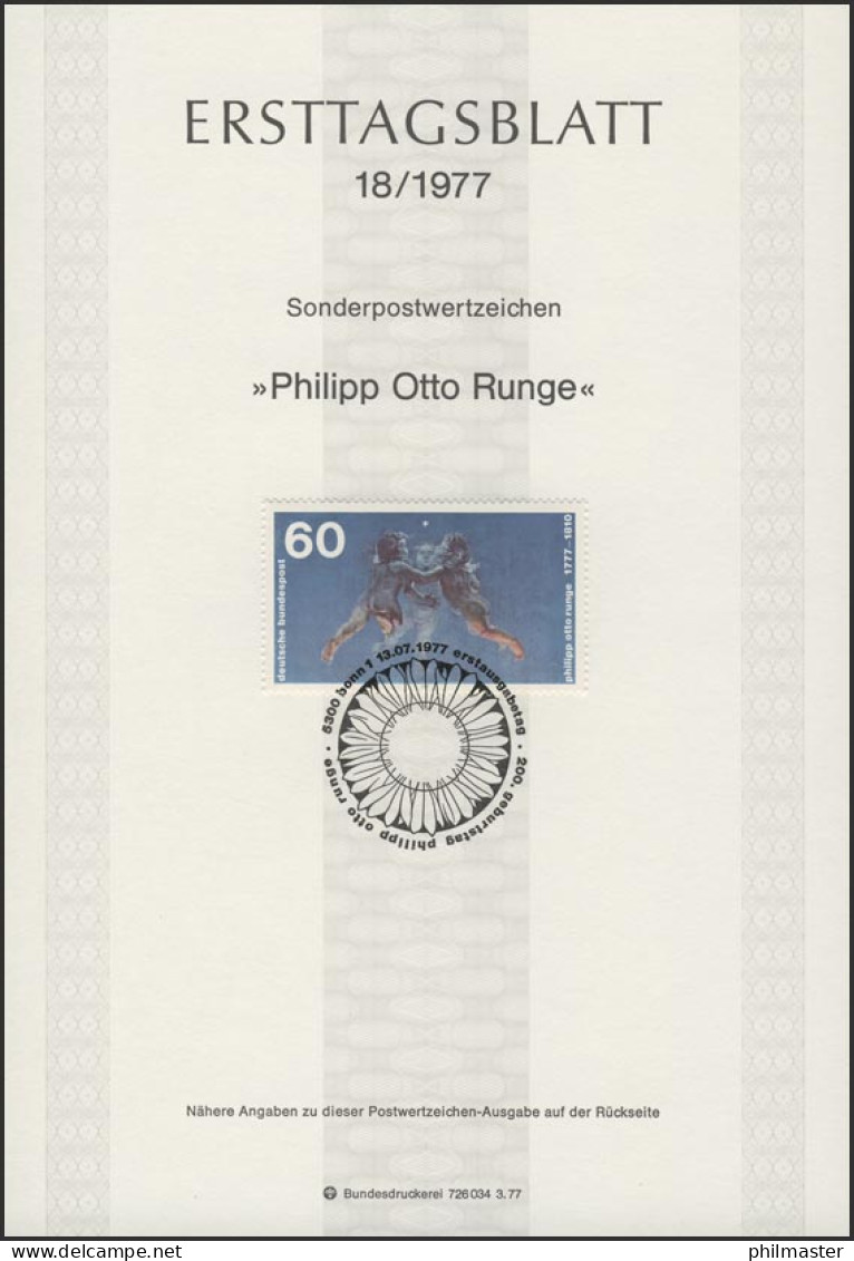 ETB 18/1977 Philipp Otto Runge, Maler - 1974-1980