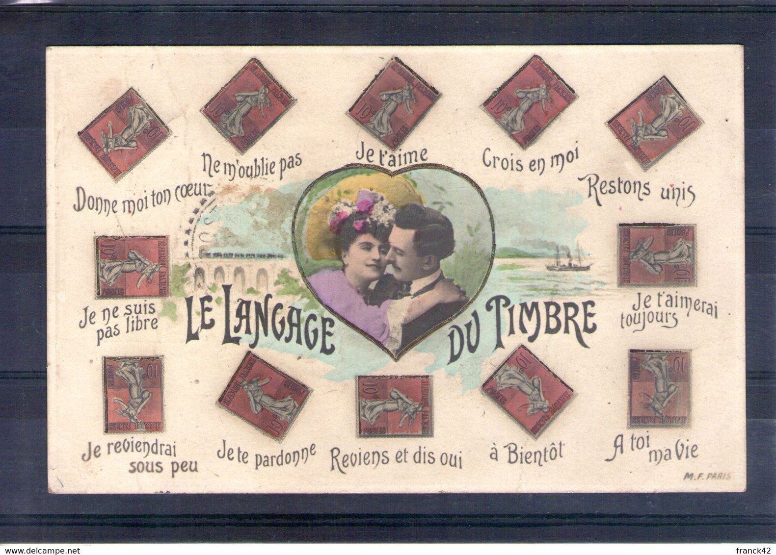 Langage Du Timbre. 10c Semeuse - Briefmarken (Abbildungen)