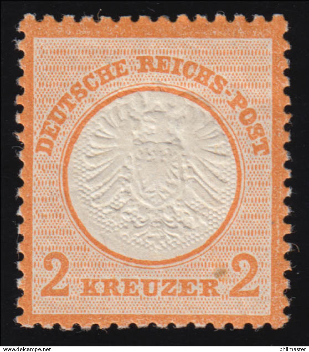 24 Brustschild 2 Kreuzer, * Falzrest Bei Originalgummierung, Signiert - Unused Stamps