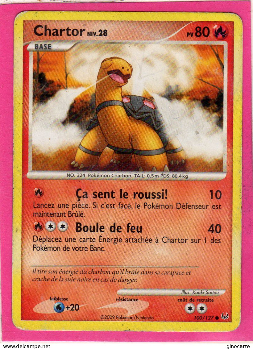 Carte Pokemon 2009 Platine 100/127 Chartor 80pv Occasion - Platinum