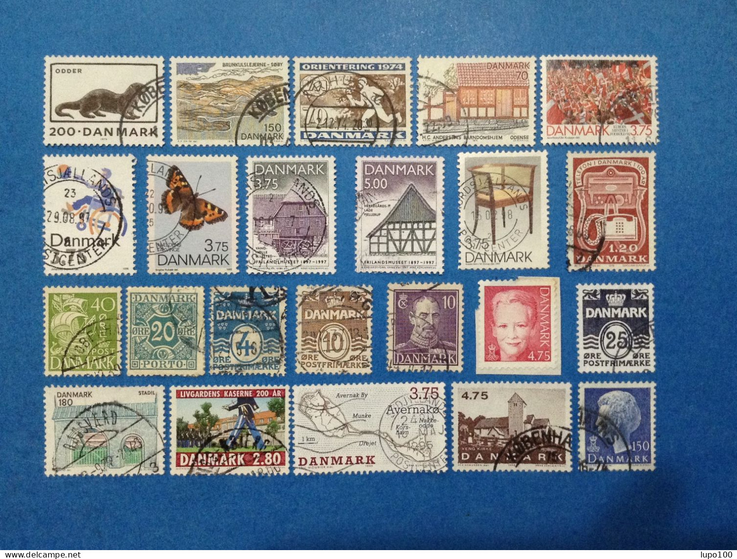 Danimarca Danmark Lotto Da 23 Francobolli Usati Differenti Stamps Used - Blocs-feuillets