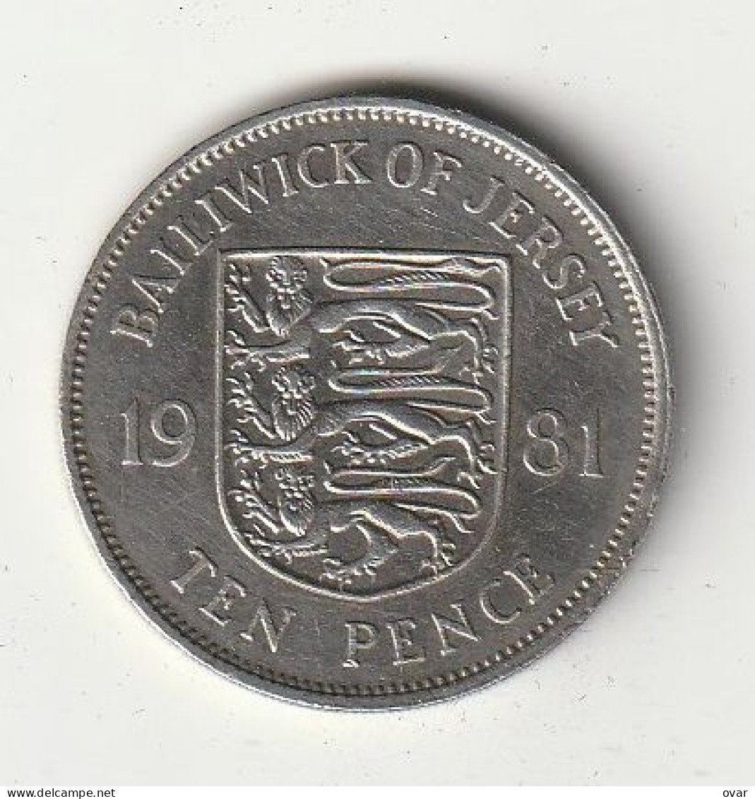 10 NEW PENCE 1981 JERSEY /5454/ - Jersey