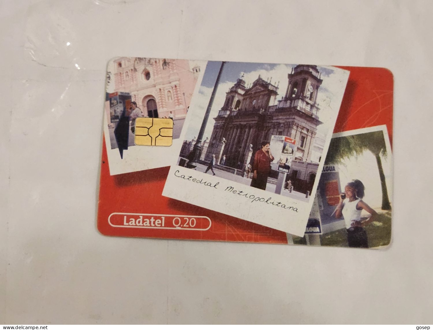 Guatemala-(GU-TLG-133A)-Catedral Metropolitana-(22)-(ladatel Q.20)-(0025213212)-used Card+1card Prepiad Free - Guatemala