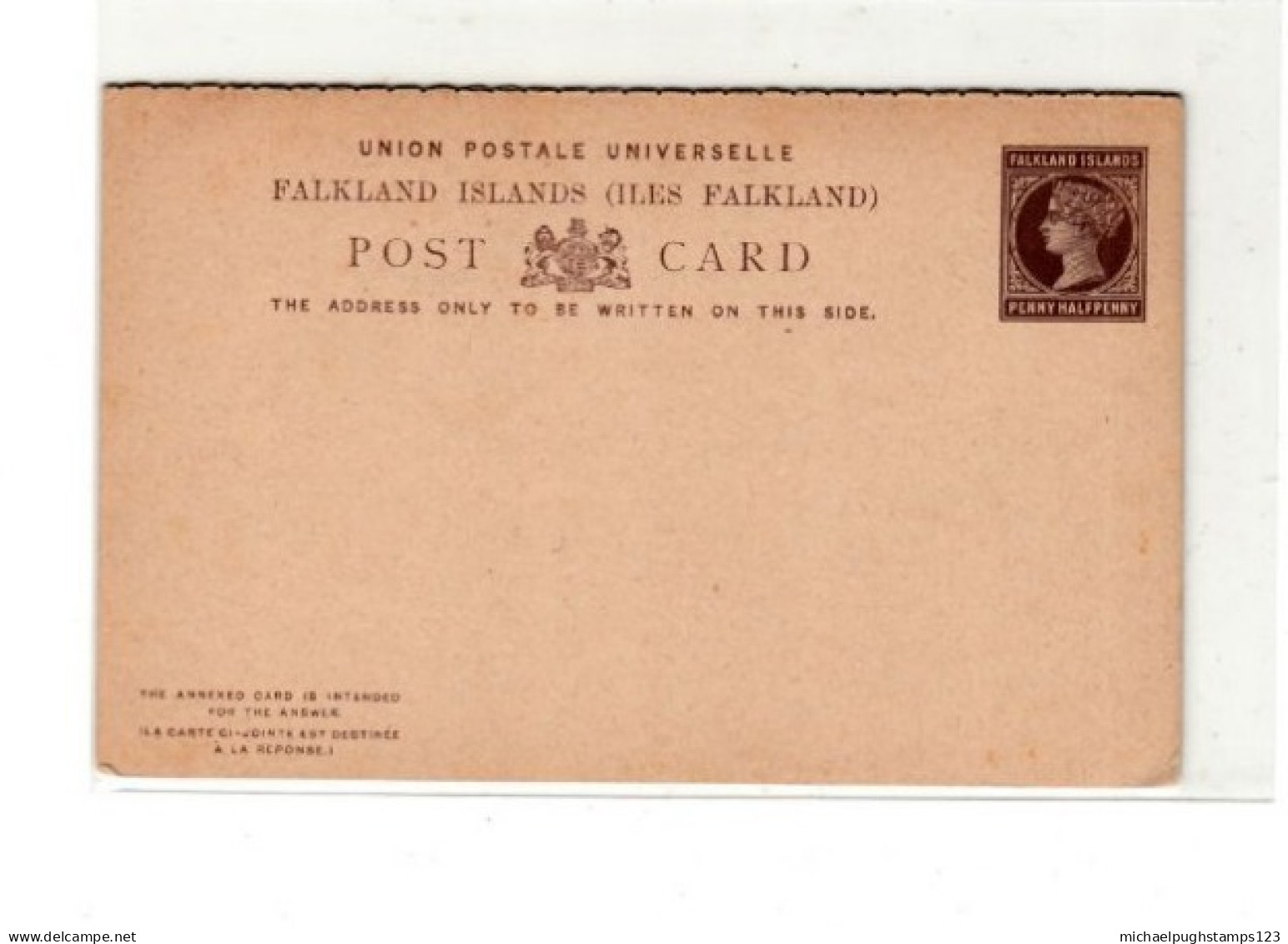 Falkland Islands / Stationery / Reply Cards - Falkland