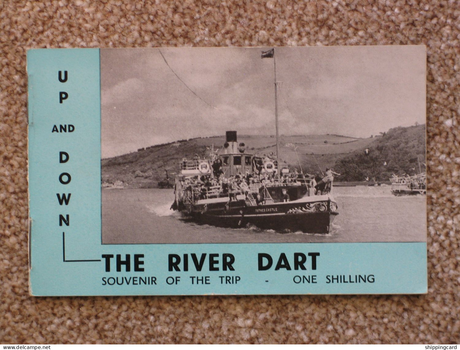 RIVER DART TRIP BOOKLET INC TOTNES CASTLE POSTCARD - Ferries