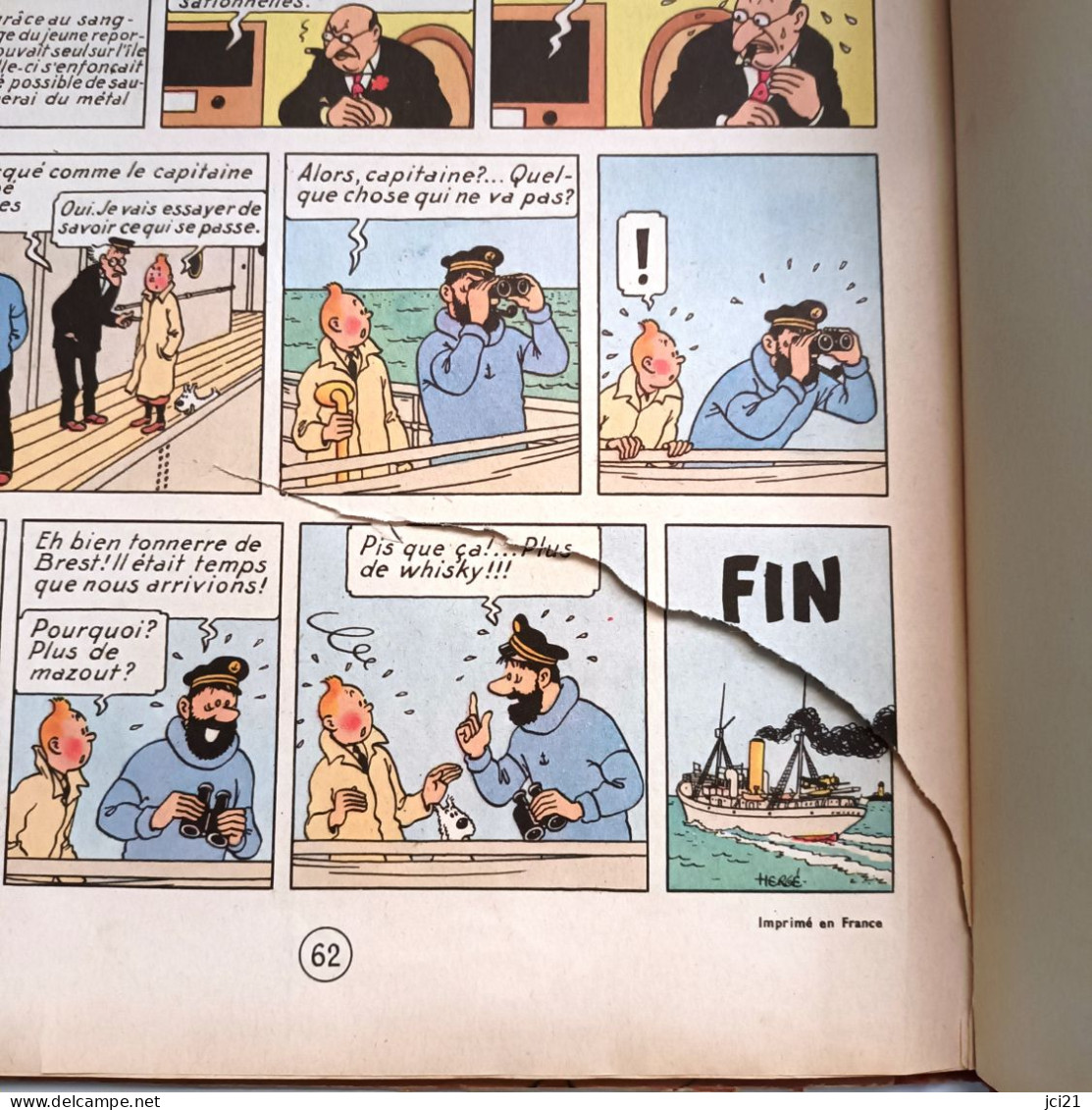 Album Tintin " L'ETOILE MYSTERIEUSE " Casterman 1954 _RL204ab&c - Tintin