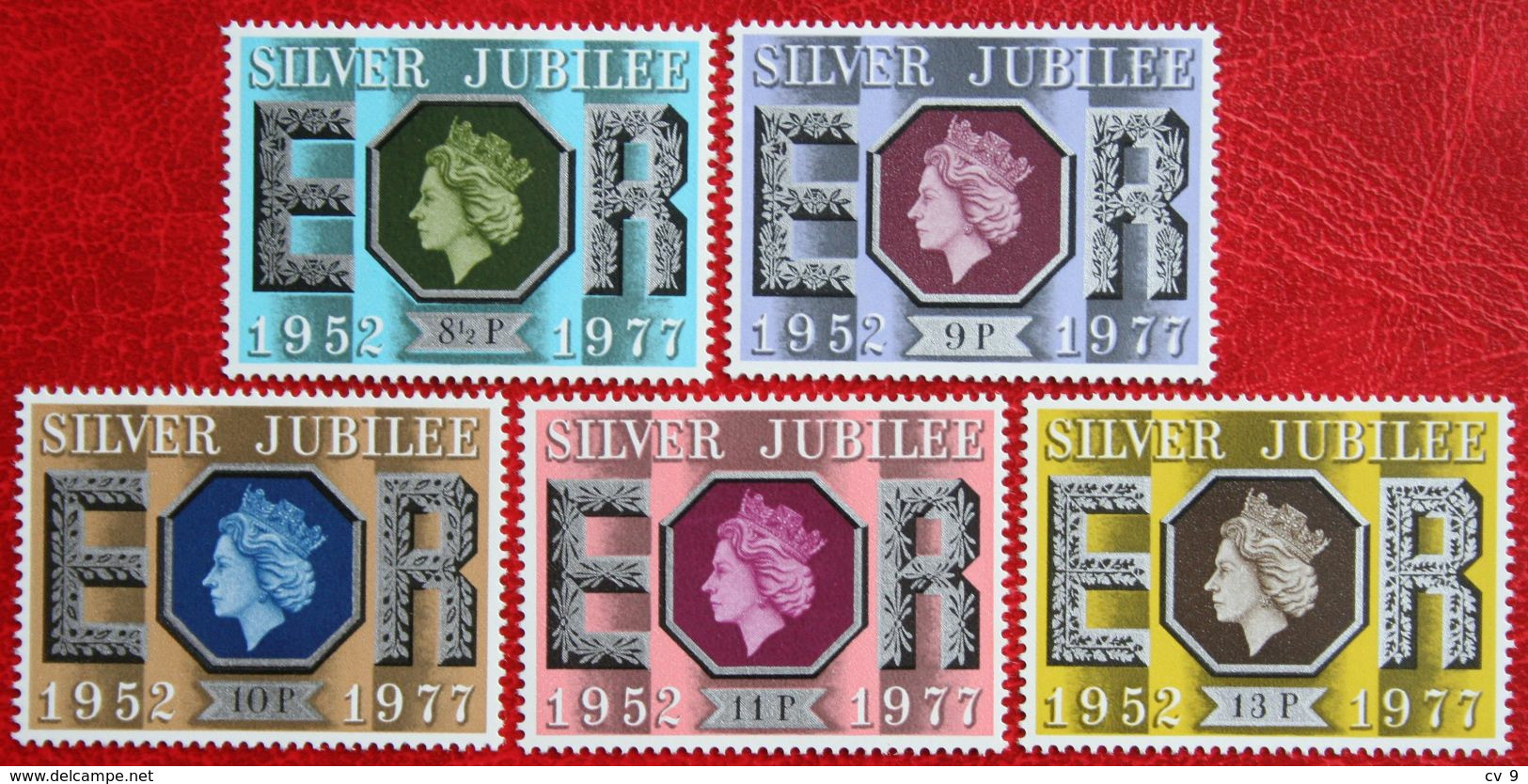 SILVER JUBILEE QE II (Mi 739-743) 1977 POSTFRIS MNH ** ENGLAND GRANDE-BRETAGNE GB GREAT BRITAIN8 - Unused Stamps