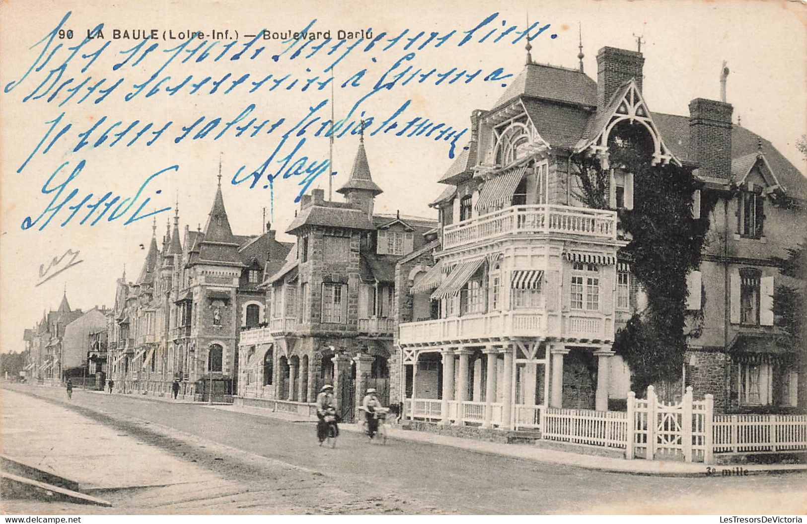 FRANCE - La Baule (Loire Inf) - Vue Panoramique - Boulevard Darlu - Des Gens Qui Passent - Carte Postale Ancienne - La Baule-Escoublac