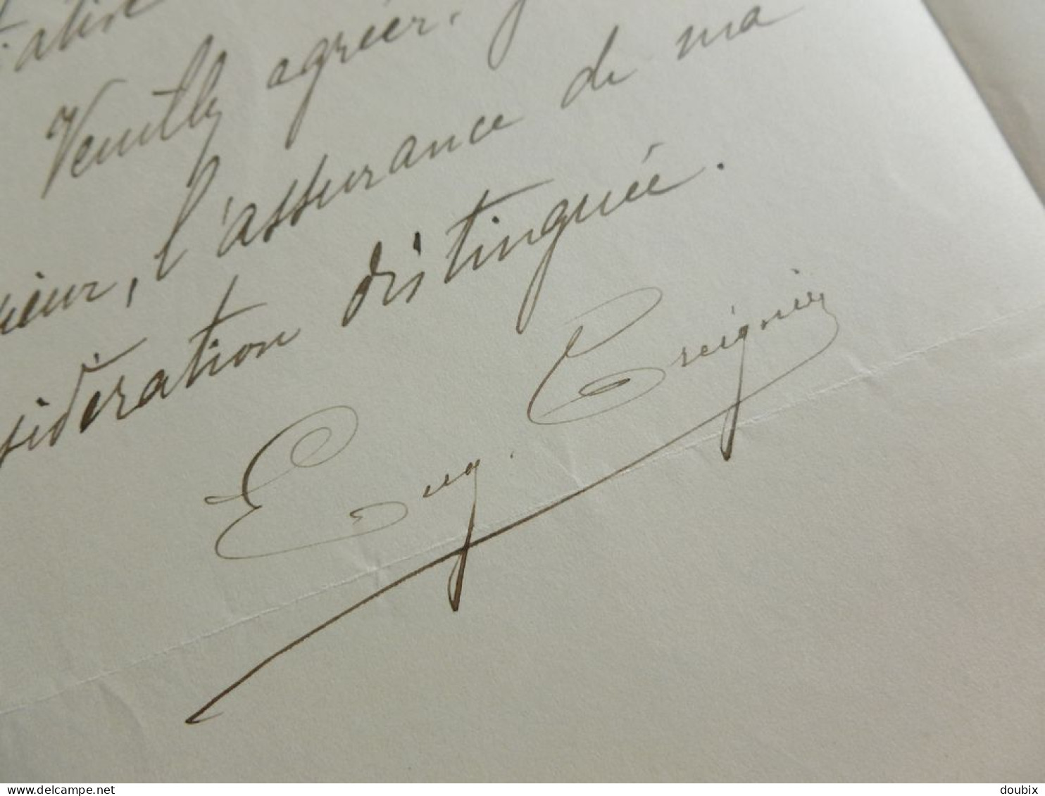 Eugène TREIGNIER (1853-1919) Député BLOIS. Loir Et Cher. Suèvres. AUTOGRAPHE - Historische Personen