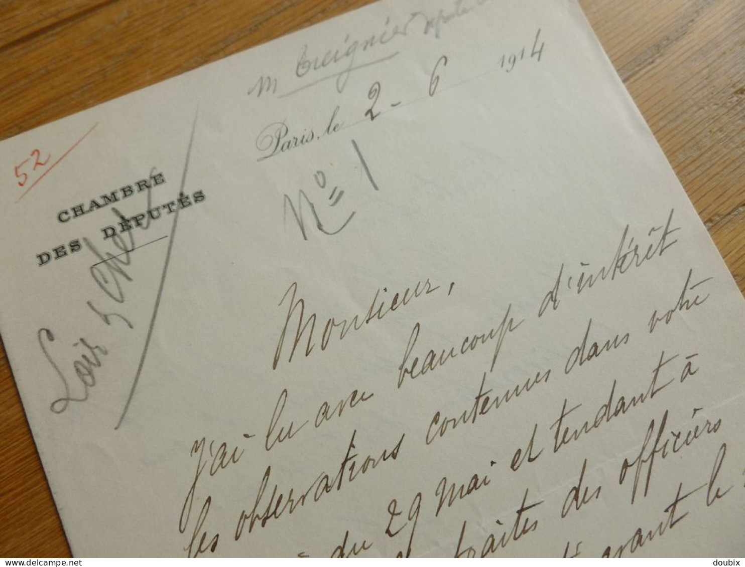 Eugène TREIGNIER (1853-1919) Député BLOIS. Loir Et Cher. Suèvres. AUTOGRAPHE - Historische Personen