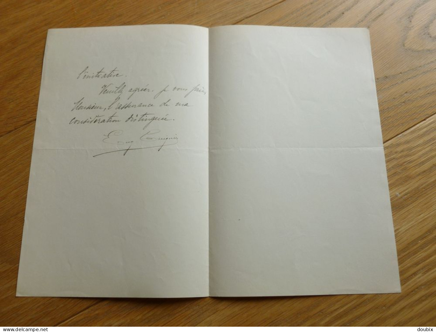 Eugène TREIGNIER (1853-1919) Député BLOIS. Loir Et Cher. Suèvres. AUTOGRAPHE