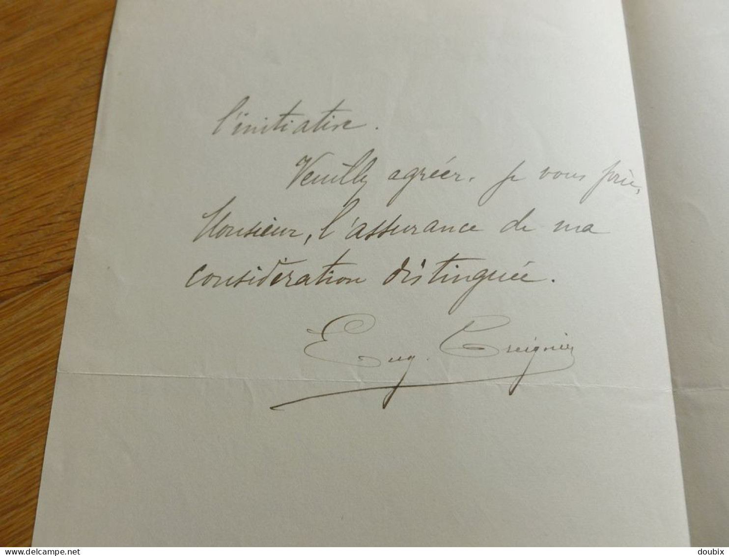 Eugène TREIGNIER (1853-1919) Député BLOIS. Loir Et Cher. Suèvres. AUTOGRAPHE