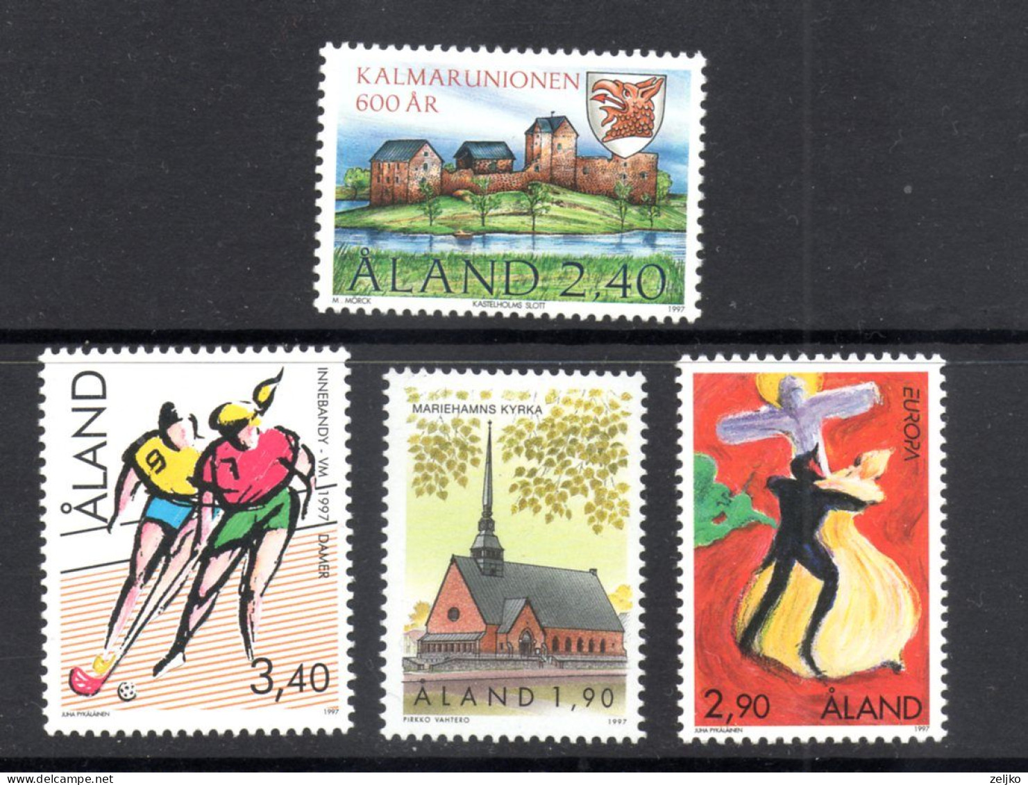 Aland 1997, MNH, Michel 127, 128, 129, 133, Lot - Aland