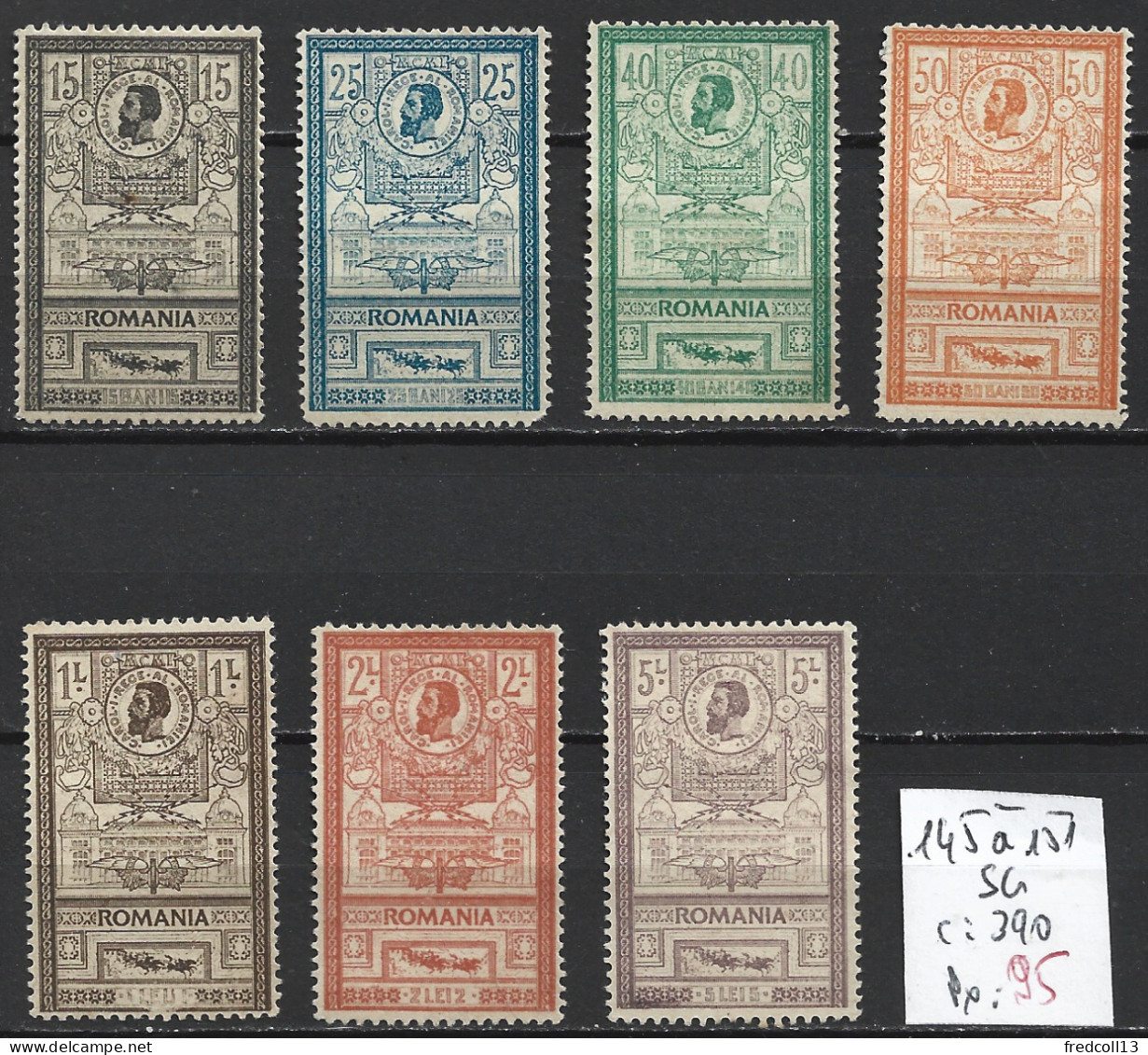 ROUMANIE 145 à 151 Sans Gomme Côte 390 € - Unused Stamps