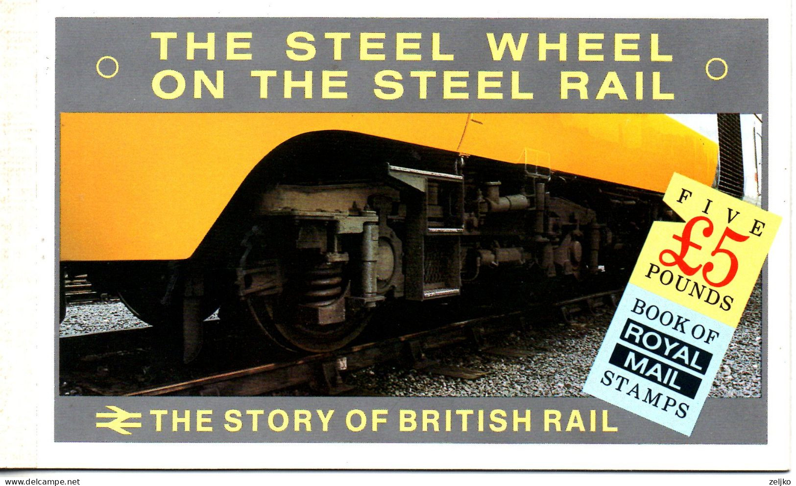 UK, GB, Great Britain, Booklet, The Steel Wheel On The Steel Rail - Postzegelboekjes