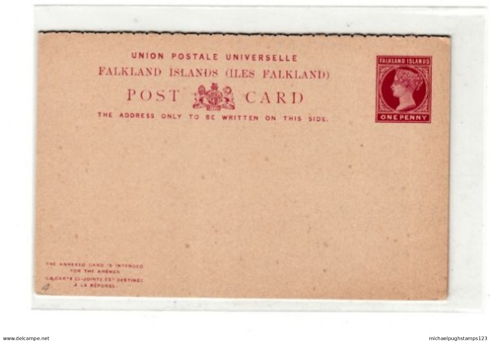 Falkland Islands / Stationery / Reply Cards - Falkland