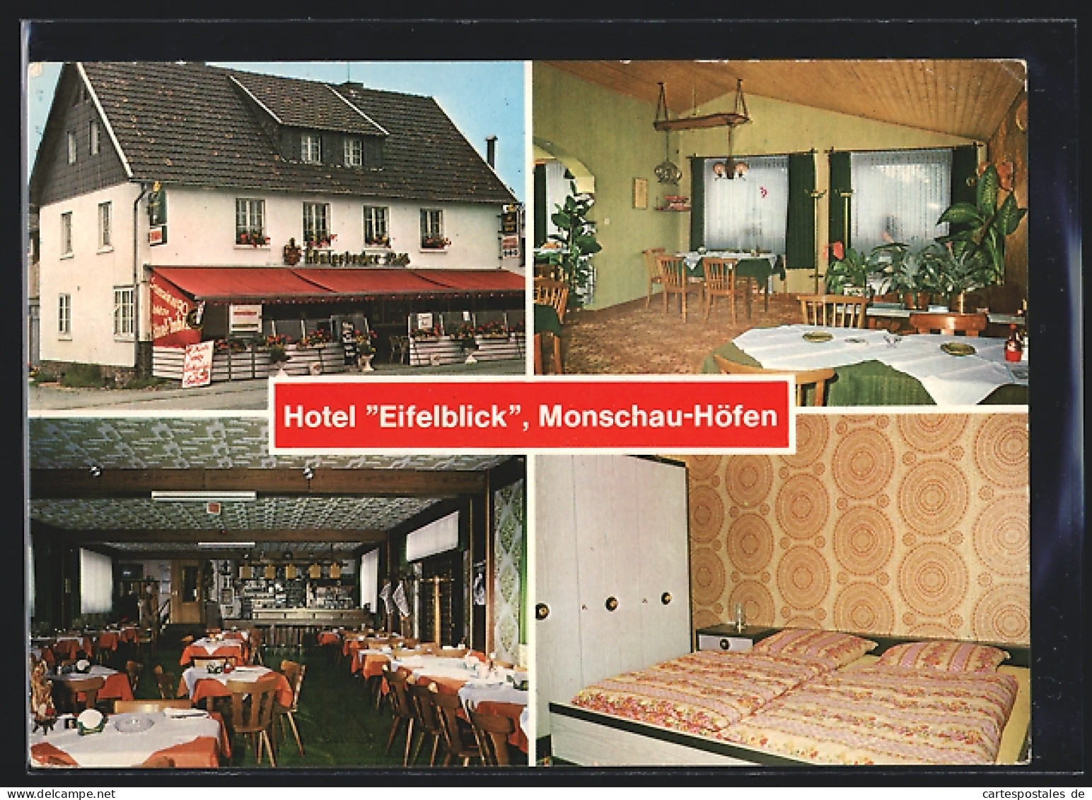 AK Monschau-Höfen, Hotel Eifelblick In Vier Ansichten  - Monschau