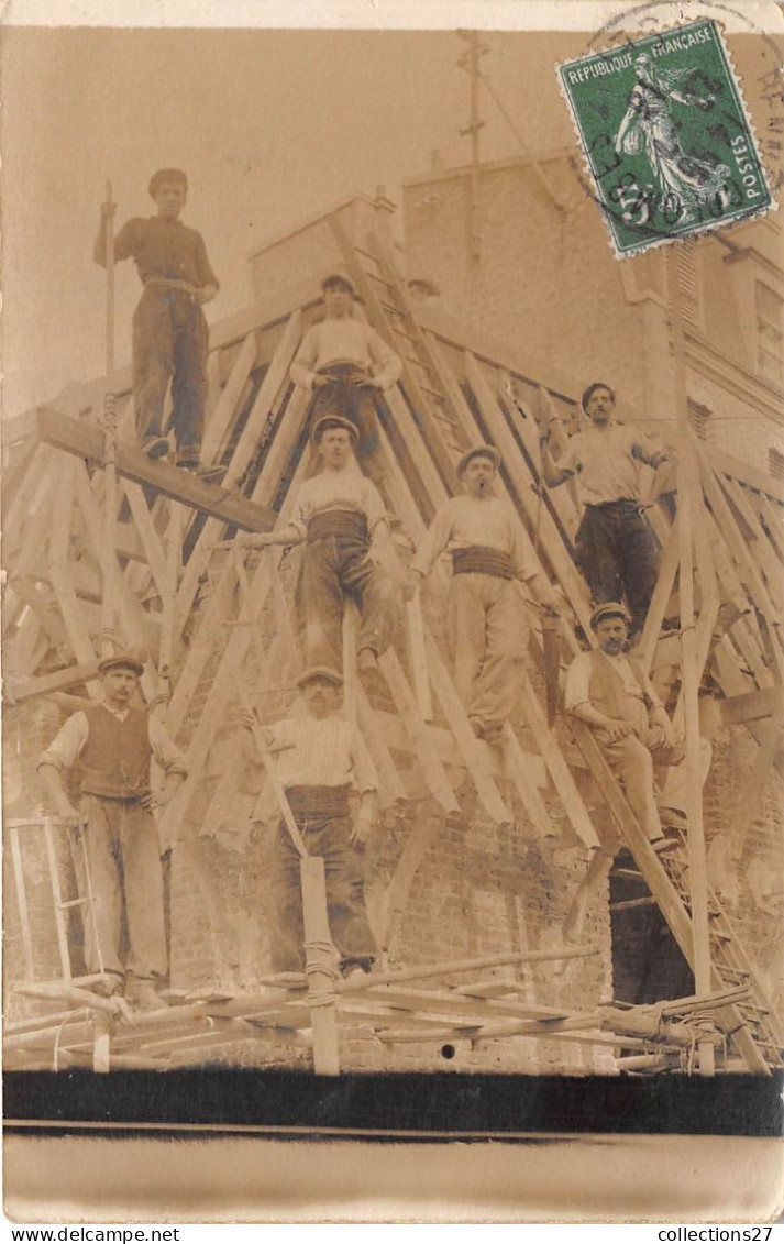 45-CARTE-PHOTO- CONSTRUCTEURS EN BÂTIMENTS - Malesherbes