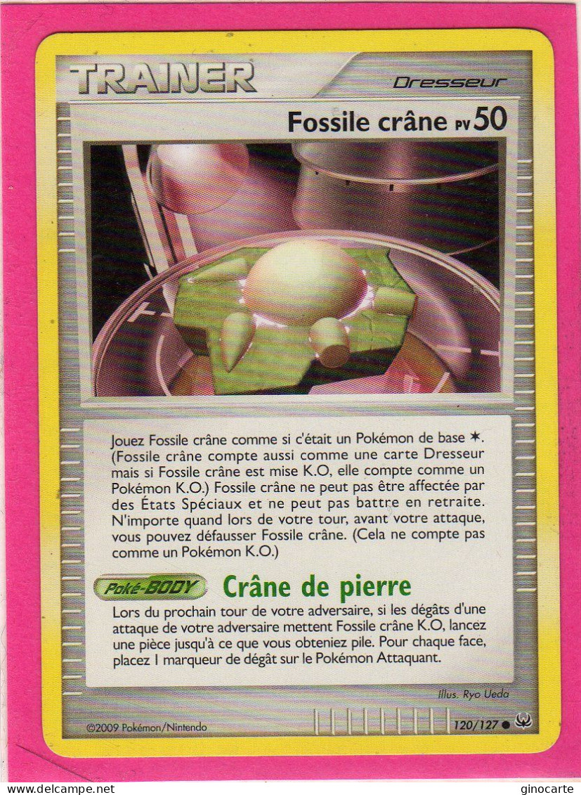 Carte Pokemon 2009 Platine 120/127 Fossile Crane Bon Etat - Platino