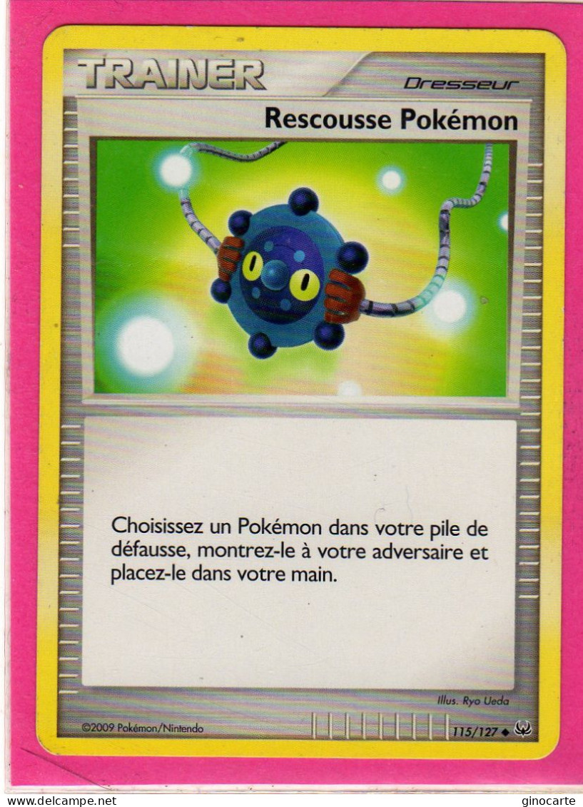 Carte Pokemon 2009 Platine 115/127 Rescousse Bon Etat - Platino