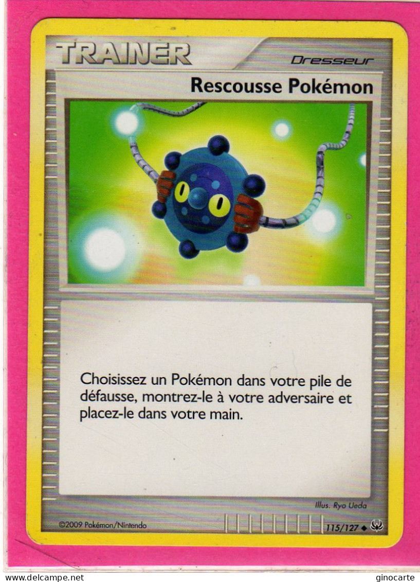 Carte Pokemon 2009 Platine 115/127 Rescousse Bon Etat - Platin