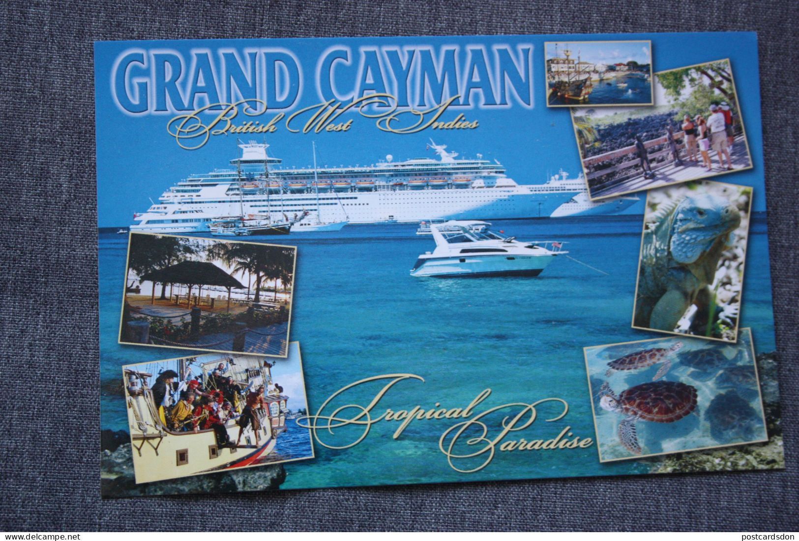 British West Indies:Cayman Islands, Grand Cayman / Cruise Ship / Turtle - Caimán (Islas)