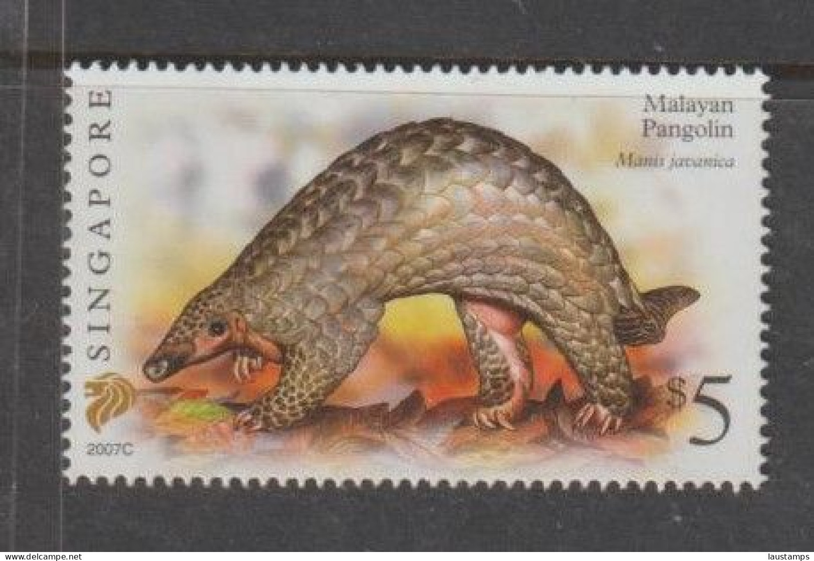 Singapore 2007 Wildlife Definitive, Malayan Pangolin 2nd Reprint(2007C) MNH - Singapore (1959-...)