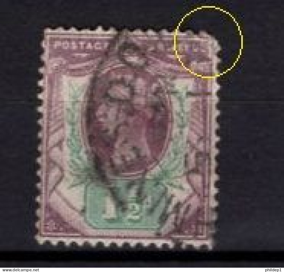 Grande Bretagne, Y&T N° 93 Oblitéré (1 Dent Courte) - Used Stamps