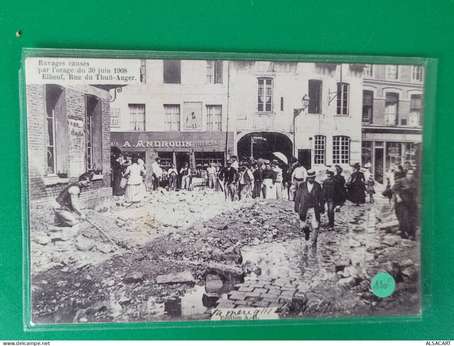 Elbeuf , Ravage Causés Par L'orage Du 30 Juin 1908, Rue Du Thuit-angers - Elbeuf