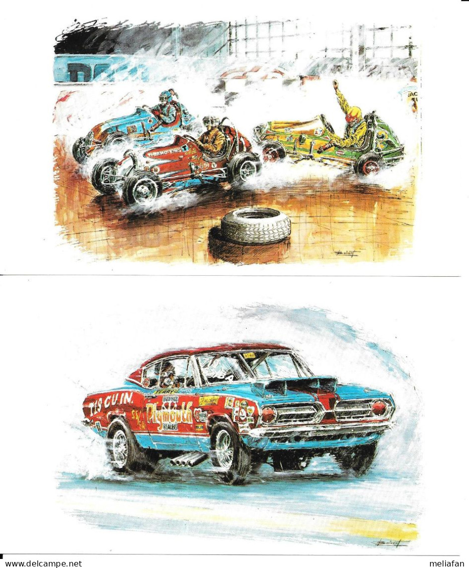 GF1960 - SERIE COMPLETE CARTES BISCUITERIE  ALSACIENNE - LES BRULEURS DE GOMME - Automobile - F1