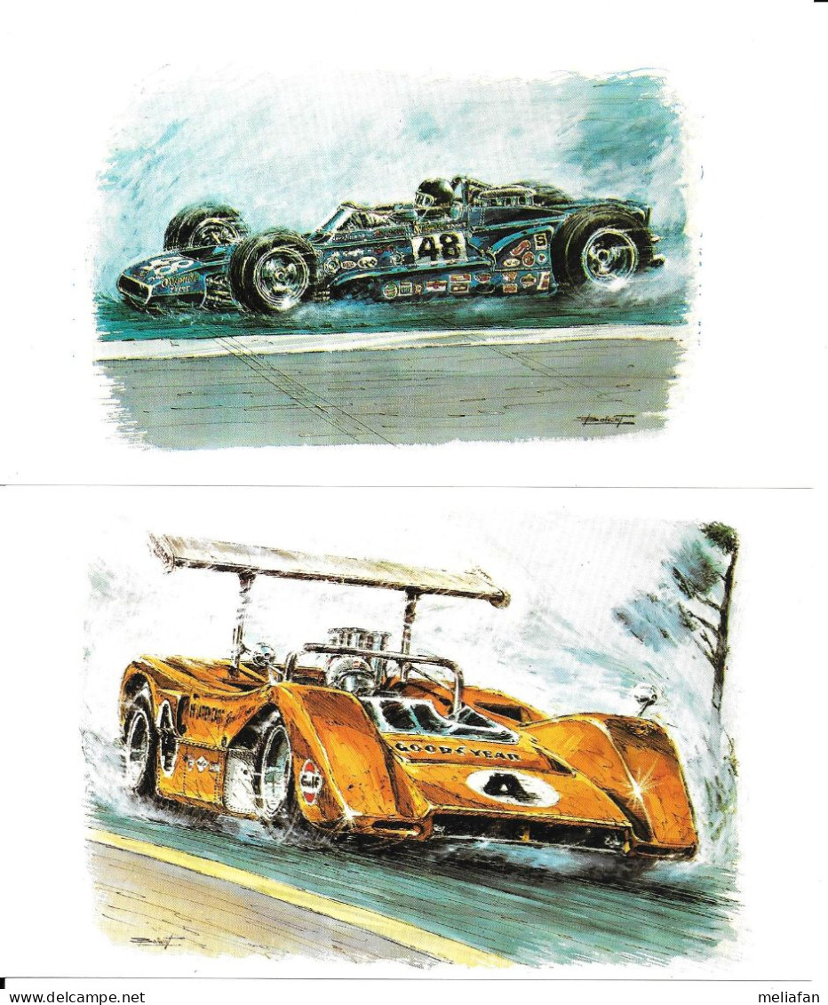 GF1960 - SERIE COMPLETE CARTES BISCUITERIE  ALSACIENNE - LES BRULEURS DE GOMME - Car Racing - F1