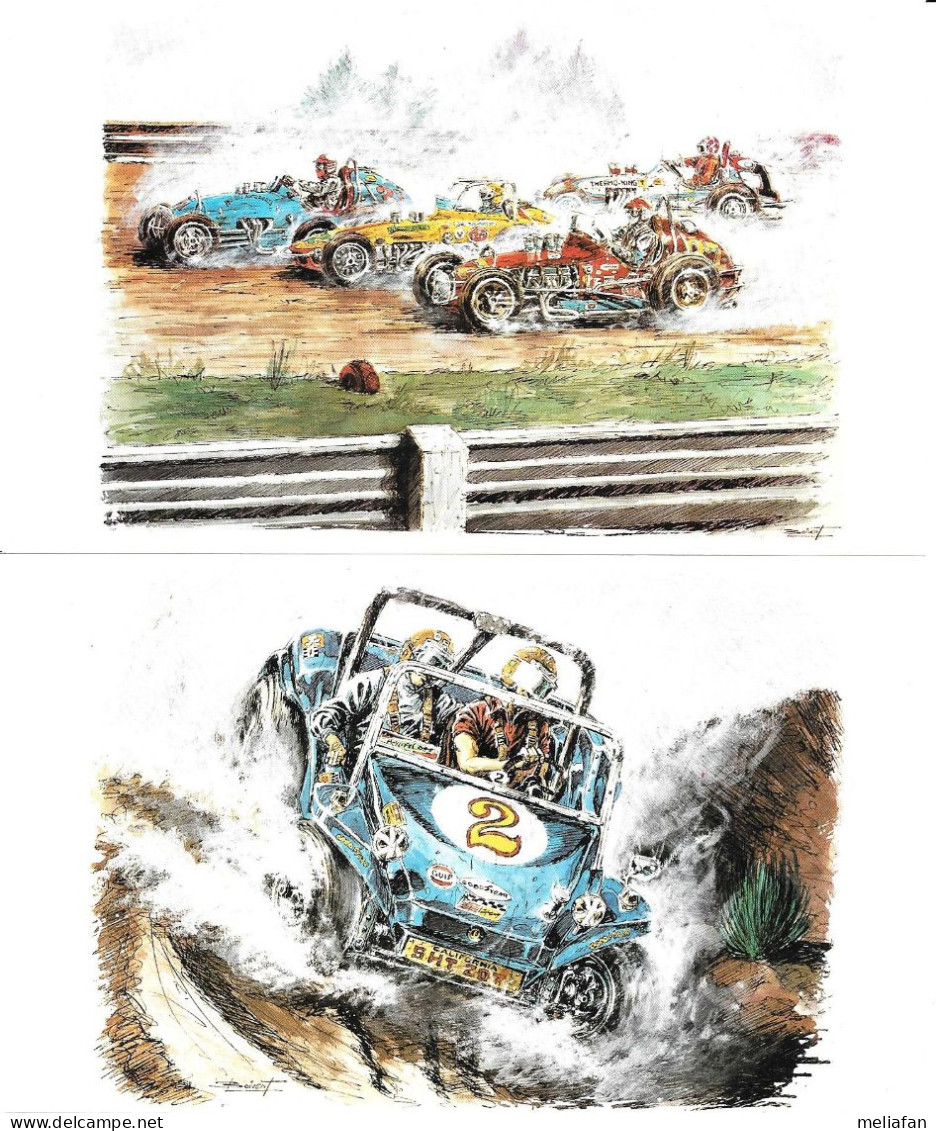 GF1960 - SERIE COMPLETE CARTES BISCUITERIE  ALSACIENNE - LES BRULEURS DE GOMME - Autorennen - F1