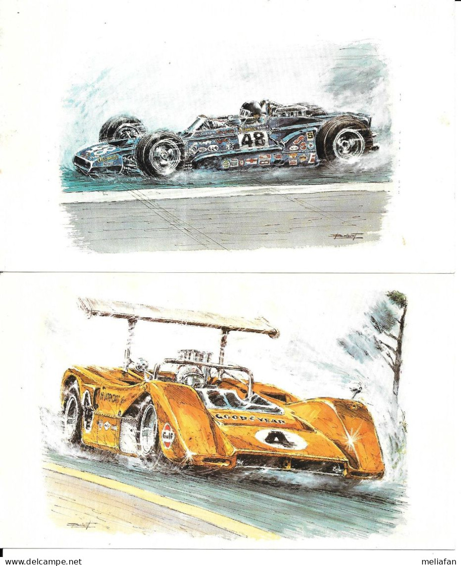 GF1959 -  CARTES BISCUITERIE  ALSACIENNE - LES BRULEURS DE GOMME - Autosport - F1
