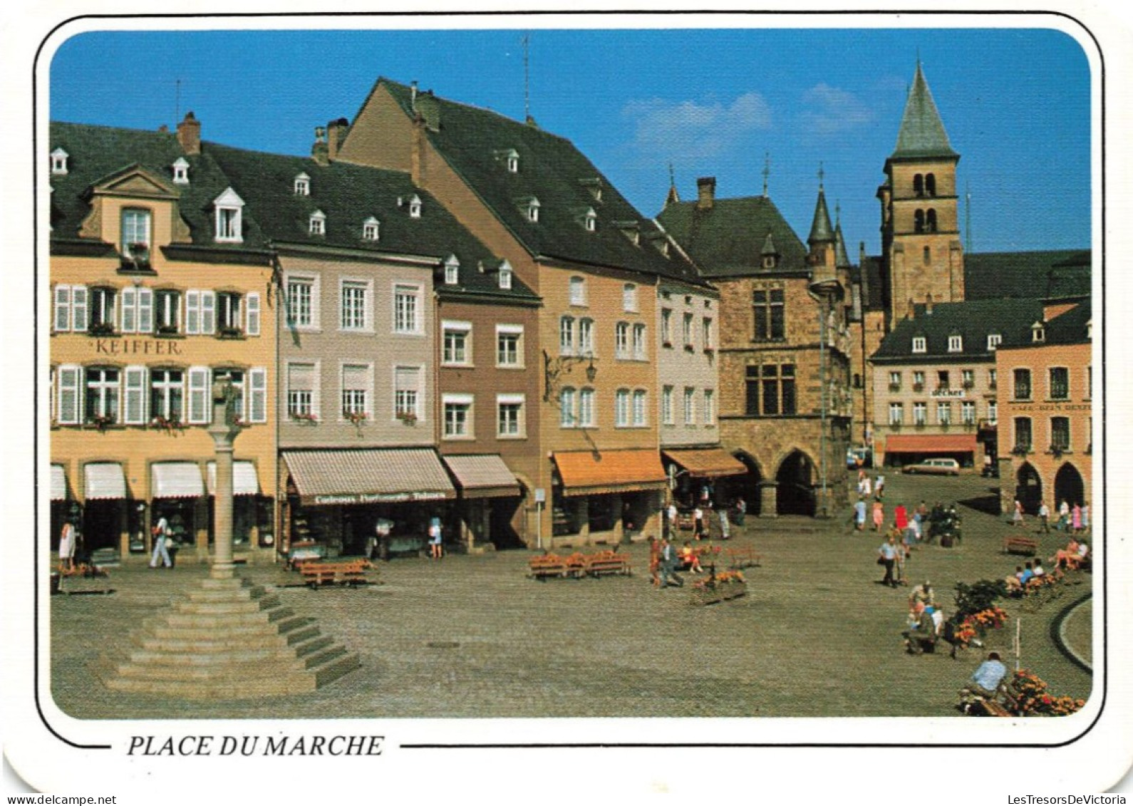 LUXEMBOURG - Echternach - Vue Sur La Place Du Marché - Petite Suisse Luxembourgeoise - Animé - Colorisé - Carte Postale - Echternach