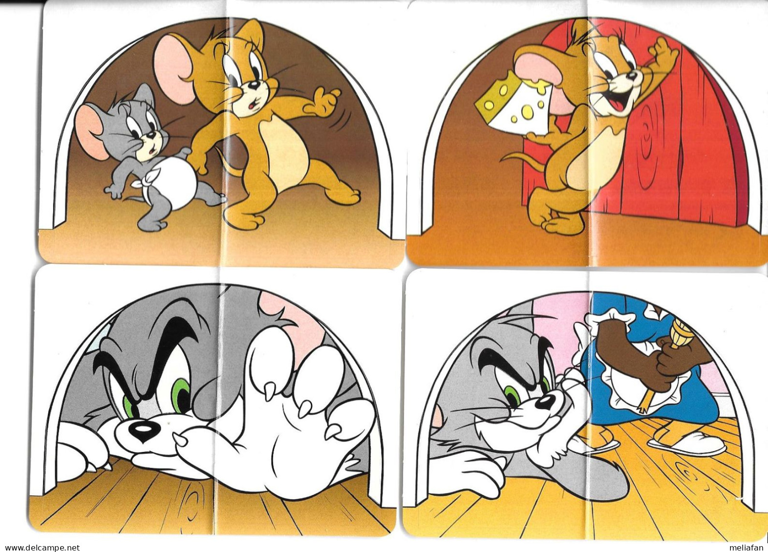 GF649 - SERIE COMPLETE VIGNETTES KELLOGGS - TOM ET JERRY - VOIR DESCRIPTIF - Sammelbilderalben & Katalogue